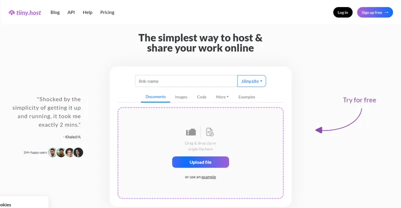 Tiiny Host 3M迷你的免费静态空间国内速度不错-Cool享博客