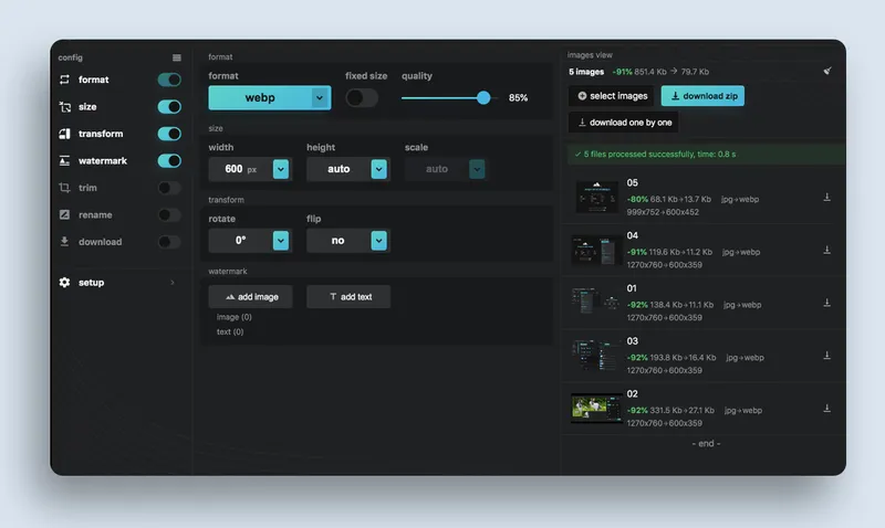 Webp2jpg - 开源在线图片格式转换和水印工具-Cool享博客