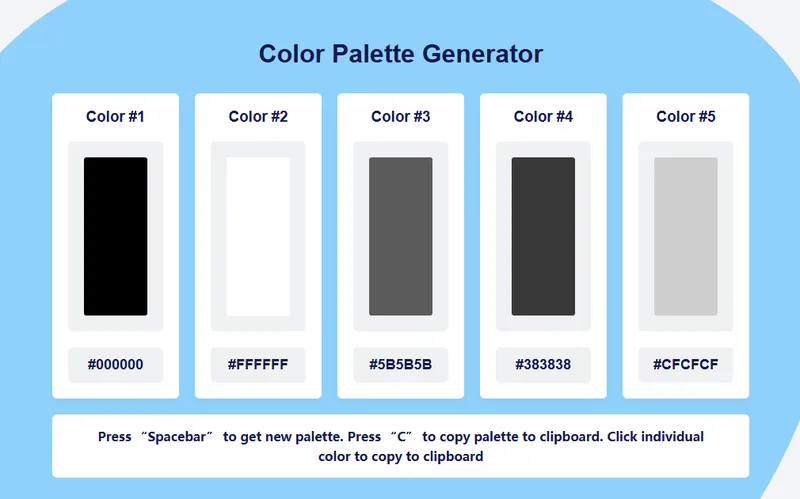 Color Palette Generator - 简单在线网页配色工具-Cool享博客